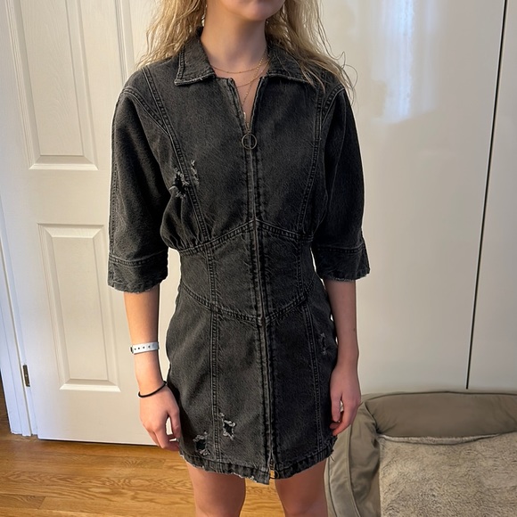 Retrofete REVOLVE Miley Onyx denim dress - Picture 3 of 6